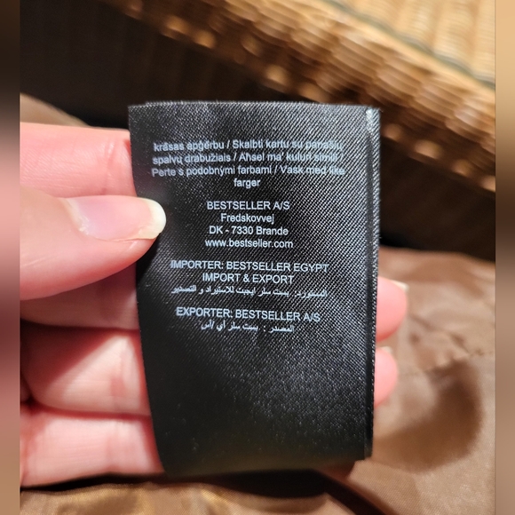 NWOT Brown faux leather jacket / Manteau en faux cuir brun - Picture 13 of 13